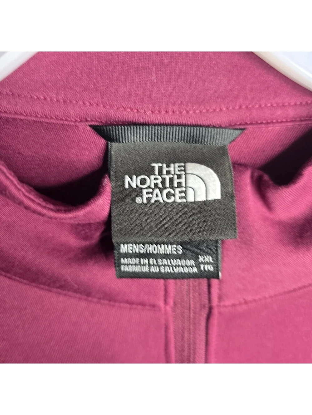 North Face Pullover Mens XXL Maroon Elevation Quarter Zip Outdoor Shirt Hiking